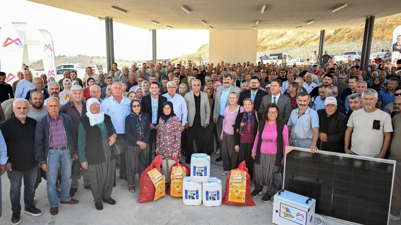 BÜYÜKŞEHİR’DEN ÜRETİMİN KALBİNİ ATTIRAN ÇİFTÇİLERE TARIMSAL DESTEK