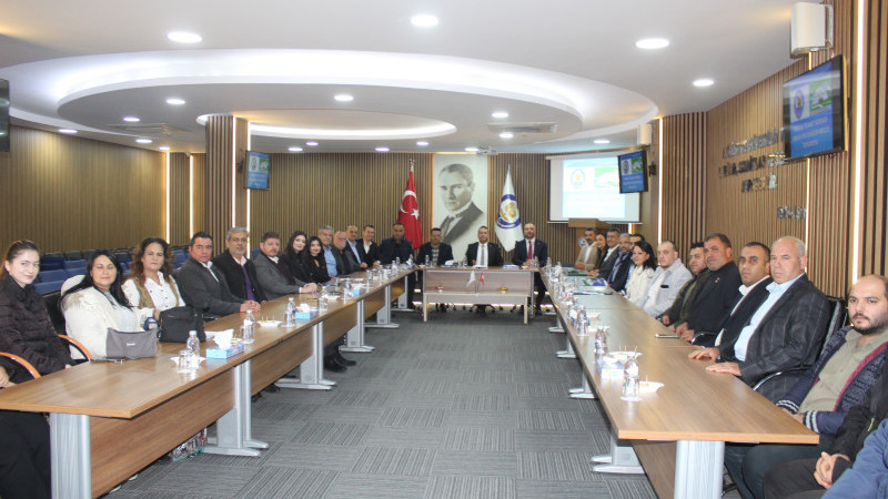 CHP TARSUS YÖNETİMİ’NDEN, TİCARET BORSASI’NA ZİYARET