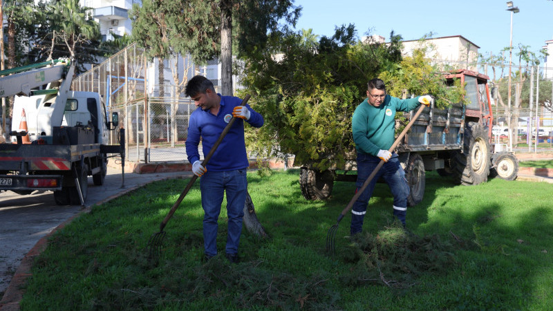 TOROSLAR BELEDİYESİNDEN AĞAÇLARA KIŞ BAKIMI