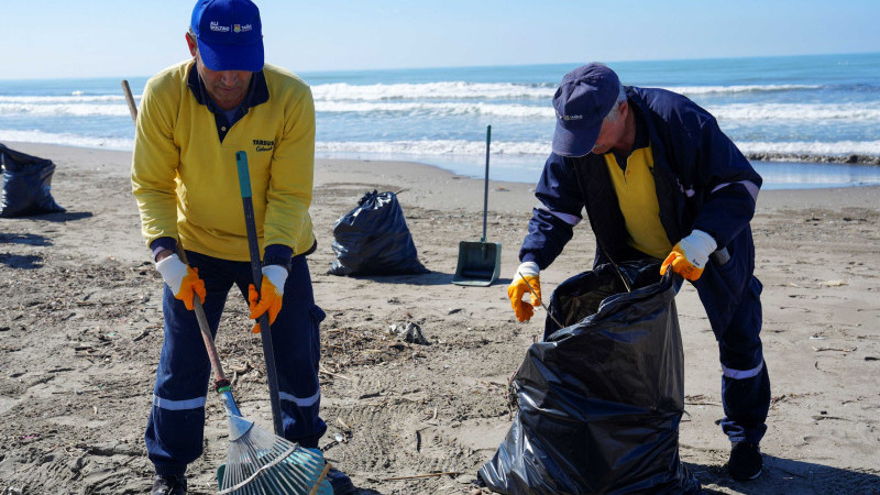TARSUS BELEDİYESİ DENİZ KAPLUMBAĞALARI İÇİN SAHADA
