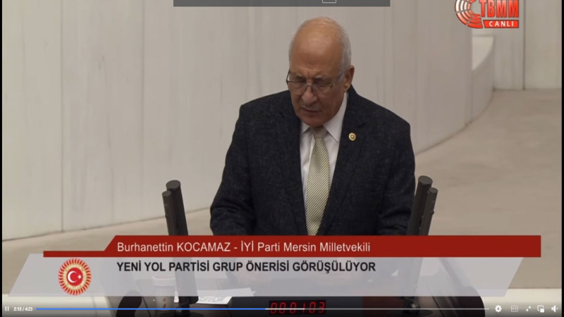 İYİ PARTİ MERSİN MİLLETVEKİLİ BURHANETTİN KOCAMAZ ENGELLİLERİN SORUNLARINI MECLİSTE KONUŞTU