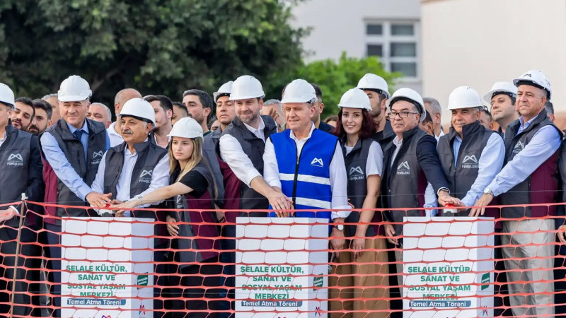 BAŞKAN SEÇER, ‘ŞELALE KÜLTÜR, SANAT VE SOSYAL YAŞAM MERKEZİ TEMEL ATMA TÖRENİ’NE KATILDI